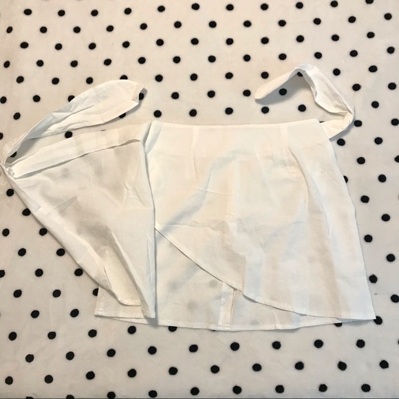 SHEIN White Wrap Skirt Size Medium - Picture 8 of 8